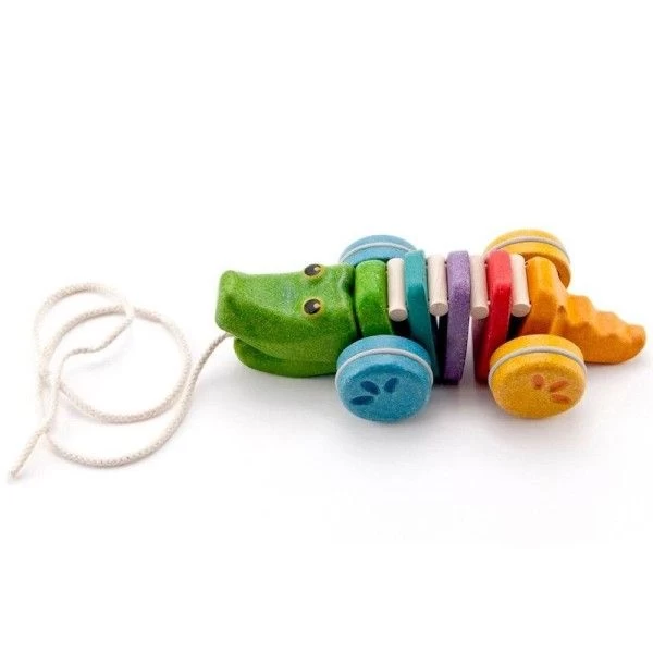 Jouet En Bois Planwood Alligator à Tirer Arc-en-ciel 22cm Plantoys® - Jouet Enfants – Image 2