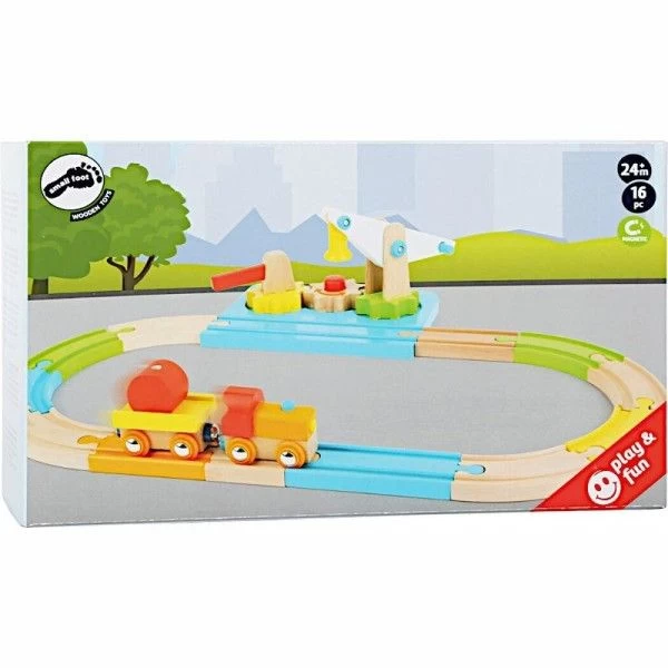 Jouet En Bois Circuit De Train En Bois Grue Junior Small Foot By Legler® - Train En Bois – Image 3