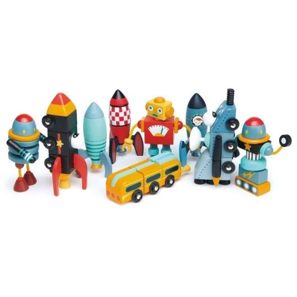 Jouet En Bois à Enficher Course Spatiale Tender Leaf Toys® - Jouets En Bois – Image 6