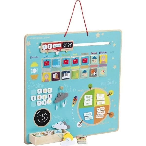 Jouet En Bois D'Eveil Semainier Magnétique 'Aujourd’hui Sur La Terre' Vilac® - Jouets En Bois – Image 3
