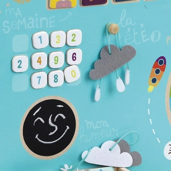Jouet En Bois D'Eveil Semainier Magnétique 'Aujourd’hui Sur La Terre' Vilac® - Jouets En Bois – Image 5