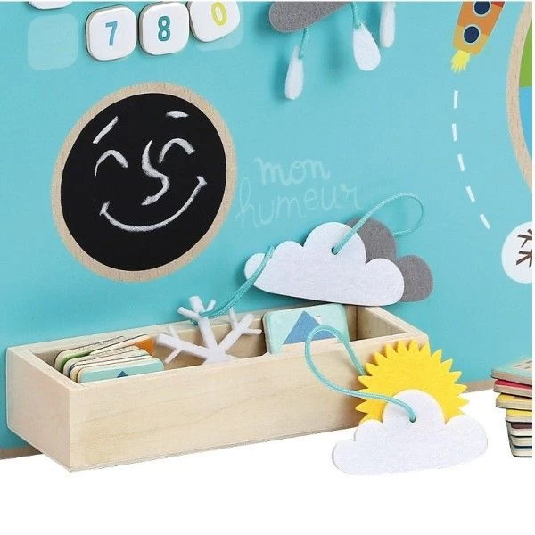 Jouet En Bois D'Eveil Semainier Magnétique 'Aujourd’hui Sur La Terre' Vilac® - Jouets En Bois – Image 7