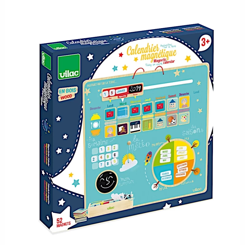Jouet En Bois D'Eveil Semainier Magnétique 'Aujourd’hui Sur La Terre' Vilac® - Jouets En Bois – Image 8