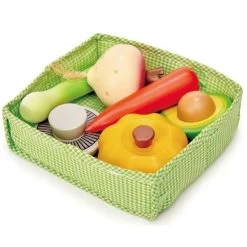 Jouet En Bois Dinette Marchande Panier Primeur Tender Leaf Toys® - Jouets Marchande