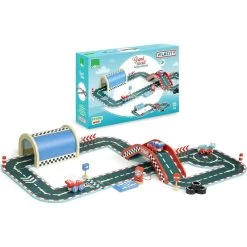Jouet En Bois Grand Circuit Petites VoituresVilacity 36 Pièces Vilac®- Jouets 4 Ans