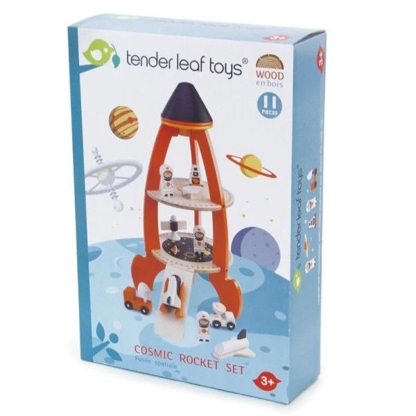 Jouet En Bois Grande Fusée Cosmique Tender Leaf Toys® - Jouets En Bois – Image 4