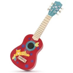 Jouet En Bois Guitare Acoustique 6 Cordes Nylon 'Danses Des Bois' Sevi 1831® - Jouet Musical