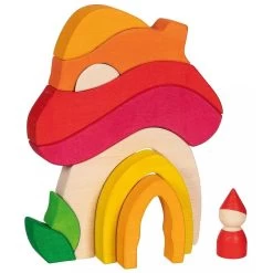 Jouet En Bois Maison Champignon Goki® Evolution - Jouets Montessorri