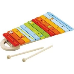 Jouet En Bois Musical Xylophone Arc En Ciel Sevi 1831 - Jouets En Bois