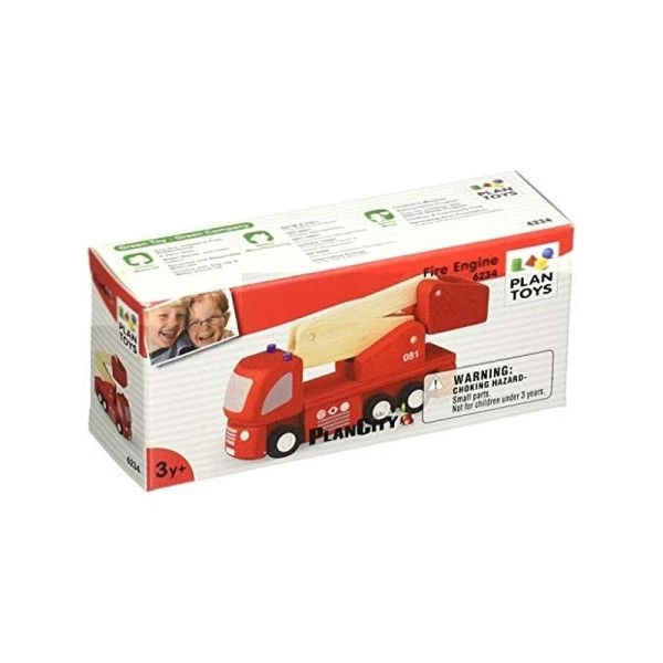 Jouet En Bois Petites Voitures Camion De Pompiers PlanCity Plantoys® - Jouet En Bois – Image 2