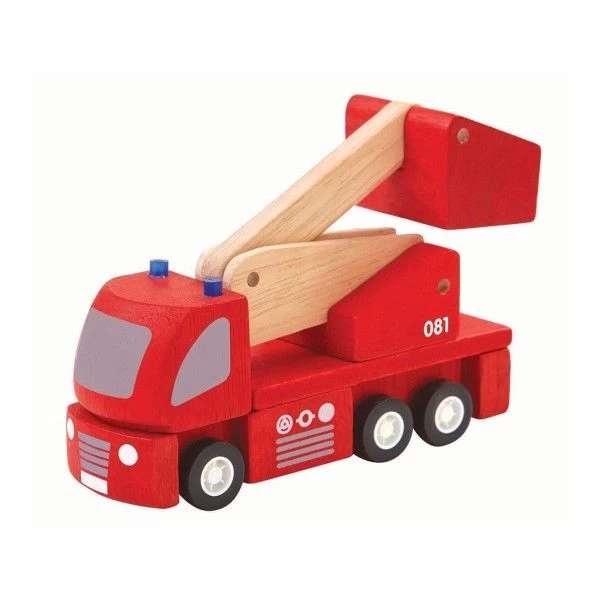Jouet En Bois Petites Voitures Camion De Pompiers PlanCity Plantoys® - Jouet En Bois
