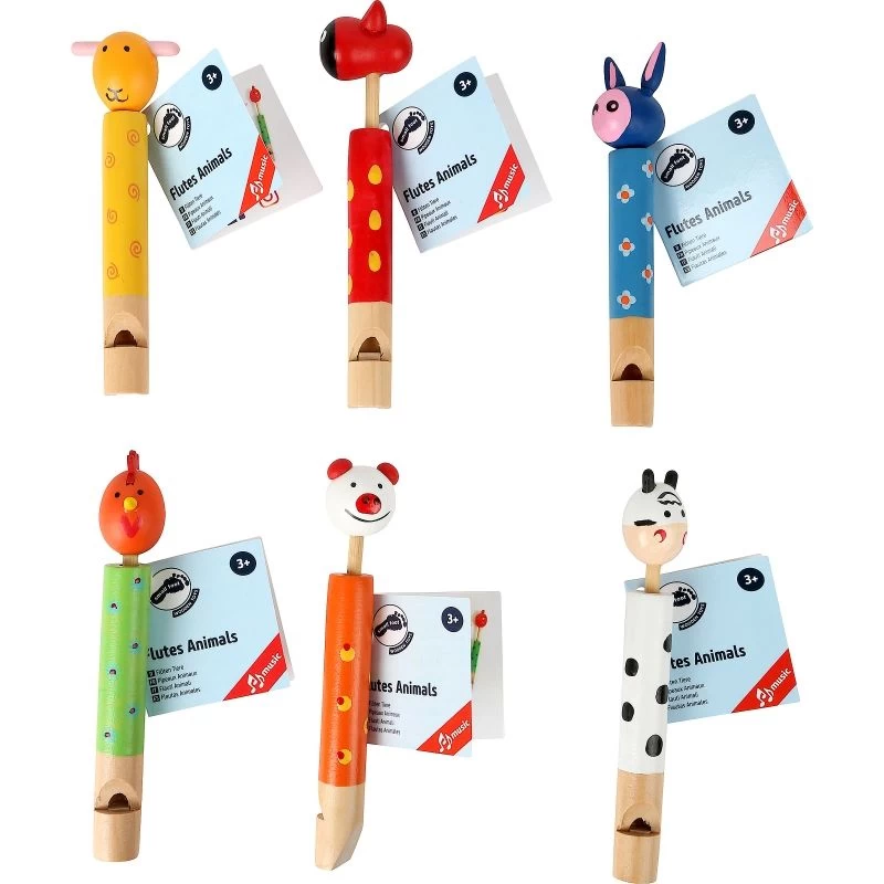 Jouet En Bois Pipeaux Animaux Small Foot By Legler® Set De 6 Flûtes - Jouets Musicaux – Image 2