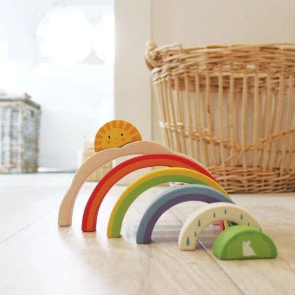 Jouet En Bois Puzzle Tunnel Arc -en-ciel Tender Leaf Toys® - Jouets En Bois – Image 4