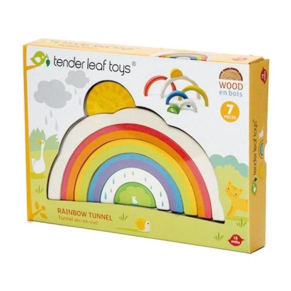 Jouet En Bois Puzzle Tunnel Arc -en-ciel Tender Leaf Toys® - Jouets En Bois – Image 6
