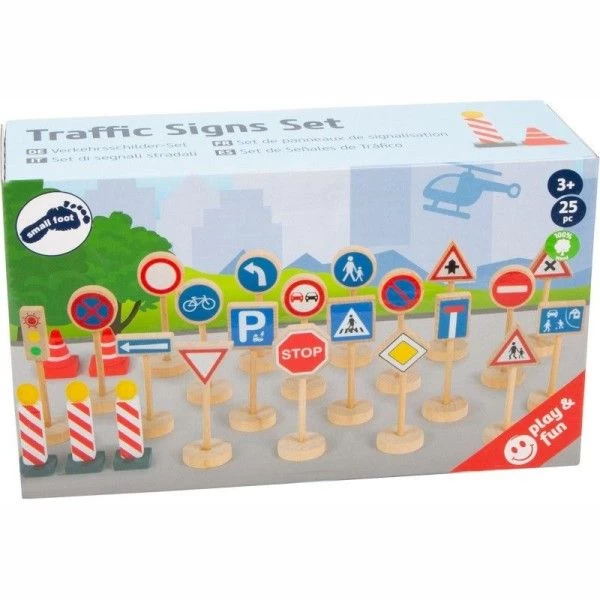Jouet En Bois Set De Panneaux De Signalisation 25 Pièces Small Foot By Legler® - Petites Voitures – Image 7