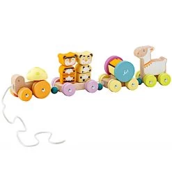 Jouet En Bois Train Des Animaux à Tirer Sevi 1831® - Jouets écologiques