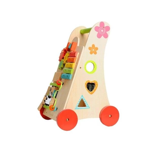 Jouet EverEarth Chariot De Marche Multi-activités - Jouets Bois – Image 2