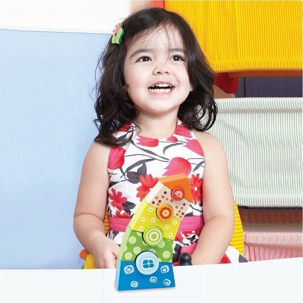 Jouet Tour De Formes à Empiler 'Tower Block Pizze' Wonderworld®- Jouets En Bois – Image 4