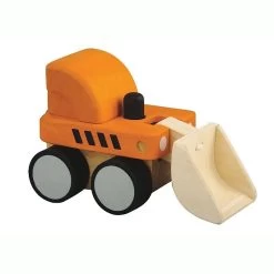 Jouets En Bois Camion Bulldozer PlanToys - Engins Chantier