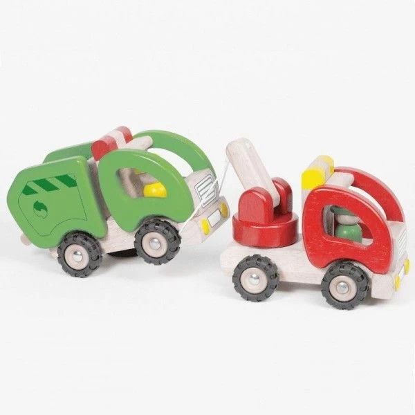 Jouets En Bois Dépanneuse Avec Pneus Goki® - Jouets En Bois – Image 2