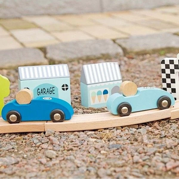 Jouets En Bois Circuit De Course De VoituresJabadabado® - Jeux Bois Enfants – Image 4