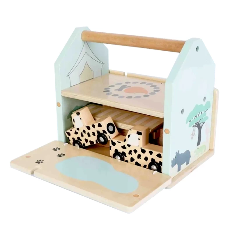 Jouets En Bois Coffret Circuit De Petites Voitures Safari Jabadabado® - Jeux Bois Enfants – Image 5