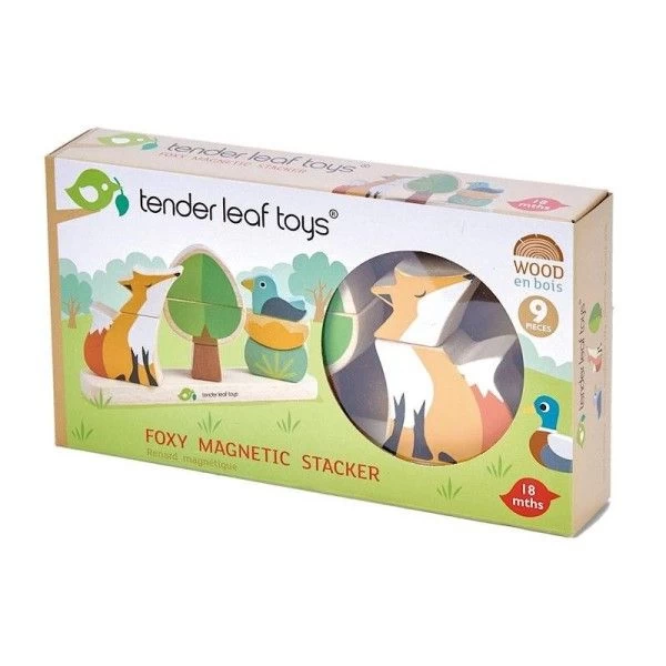 Jouets En Bois Empileur Magnétique Renard Tender Leaf Toys® - Jouets En Bois – Image 4