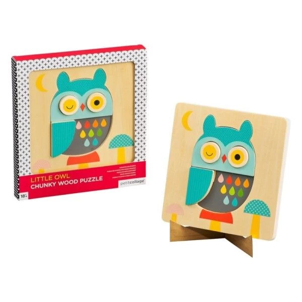 Jouets En Bois Puzzle Hibou PetitCollage® - Jouets En Bois Petit Collage® – Image 3