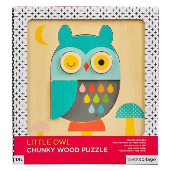 Jouets En Bois Puzzle Hibou PetitCollage® - Jouets En Bois Petit Collage® – Image 4