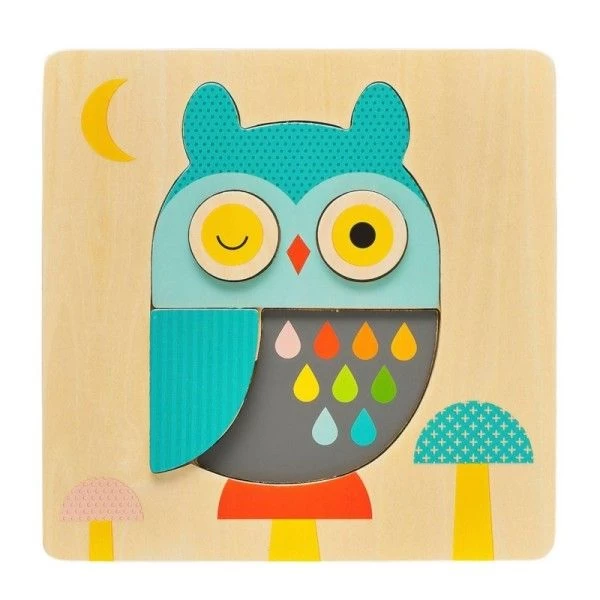 Jouets En Bois Puzzle Hibou PetitCollage® - Jouets En Bois Petit Collage®