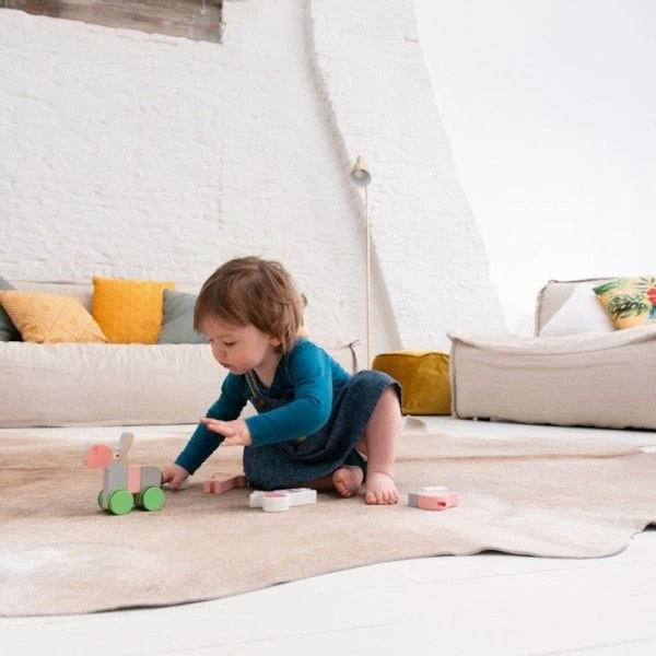 Jouets En Bois Set De 3 Animaux Magnétiques à Roulettes Scratch® - La Ferme – Image 6