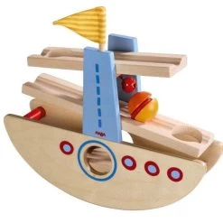 Jouets En Bois Toboggan à Billes 'Bateau à Bascule' HABA® - Jouet Circuit Billes