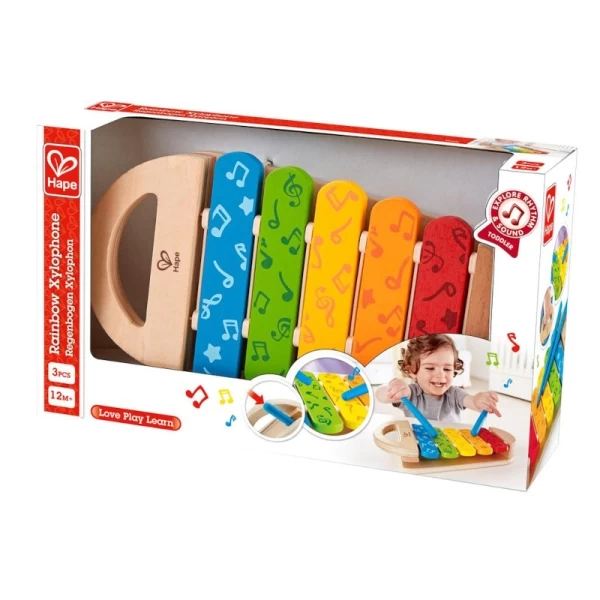Jouets En Bois Xylophone Arc-en-ciel Hape® - Jouets En Bois Hape® – Image 4
