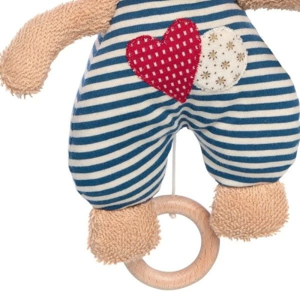 Peluche Bio Boîte à Musique Sigikid® Chien Marin Green 25 Cm- Doudou Bio – Image 3