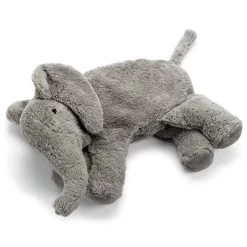 Peluche Bouillotte Sèche Eléphant Gris Coton Bio 35 Cm Senger® - Bouillotte Bio Naturel