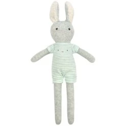 Peluche éponge De Coton Bio Lapin 35cm Albetta® - Peluche Bio