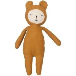 Peluche Fabelab® Ours Buddy Miel 28cm Coton Bio GOTS- Jouet Bio Scandinave