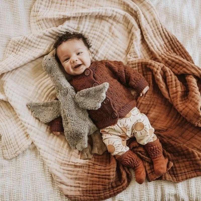 Peluche Bouillotte Sèche Oie Grise Coton Bio 47 Cm Senger® - Bouillotte Bio Naturel – Image 5