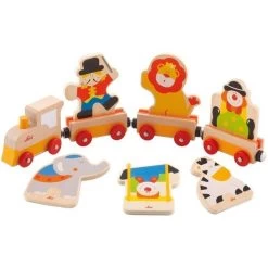 Petit Train De Plaques Cirque Sevi 1831-Train En Bois