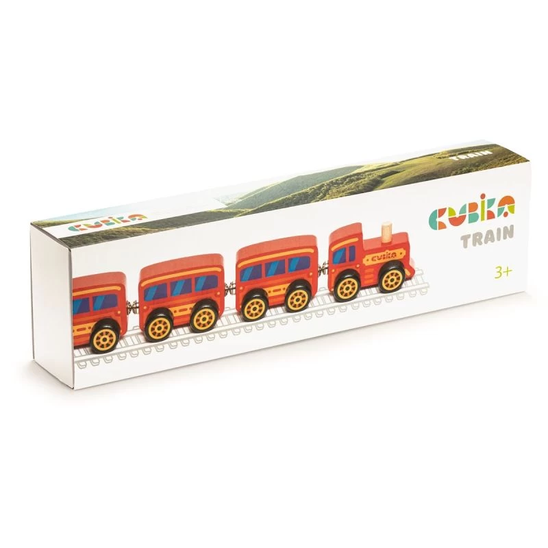 Petit Train En Bois Classic Express Cubika® - Jouets Bois – Image 5