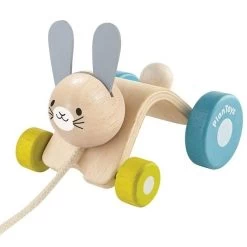 Plantoys Jouet à Tirer Lapin Sautillant - Jouets En Bois