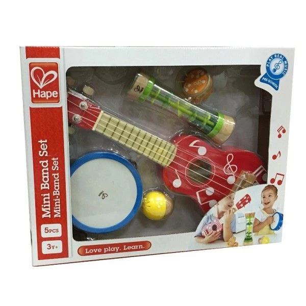Set Petit Musiciens 5 Instruments En Bois Hape®- Jouets En Bois – Image 4
