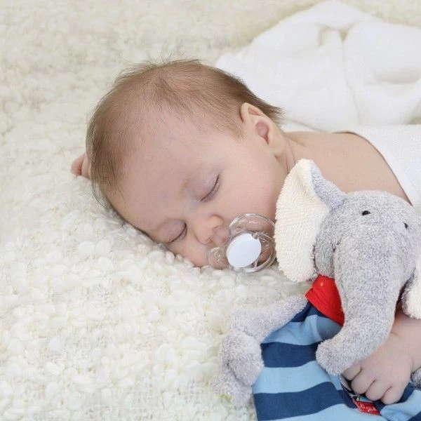 Sigikid® Doudou Plat Carré Elephant Coton Lolo Lombardo27cm - Doudou écologiques – Image 3