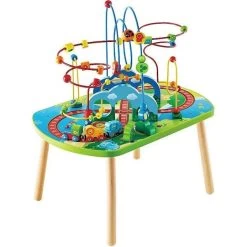Table D'activités Circuit Train Jungle Hape® - Jouets En Bois Bébé