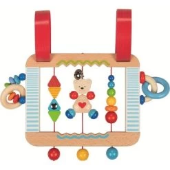 Tableau D'activité En Bois Ourson Petit Cœur Heimess® - Jouets Bois
